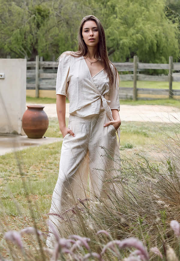 Palazzo Crudo Lino Diseno Chileno Natalia Seguel, espalda – diseño chileno de autor, Natalia Seguel