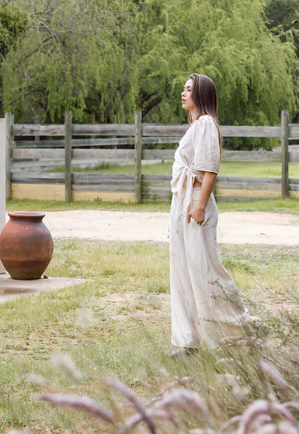 Palazzo Crudo Lino Diseno Chileno Natalia Seguel, frente – diseño chileno de autor, Natalia Seguel