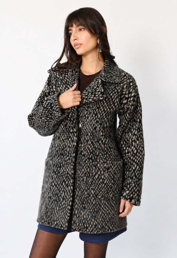 KMZ - CHAQUETA LARGA SIGNATURE GRIS L
