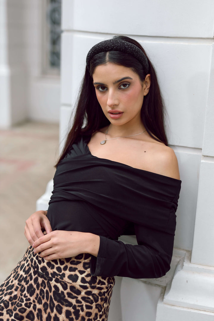 Polera Suri Negro - Diseño Chileno | Natalia Seguel