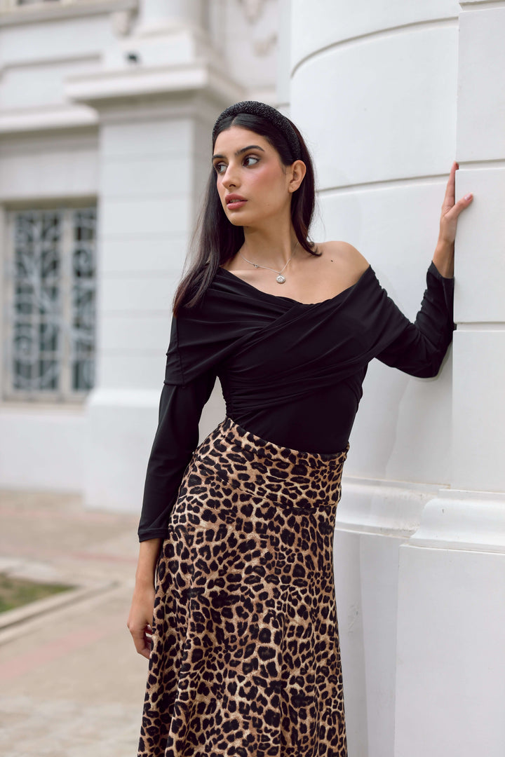 Polera Suri Negro - Diseño Chileno | Natalia Seguel
