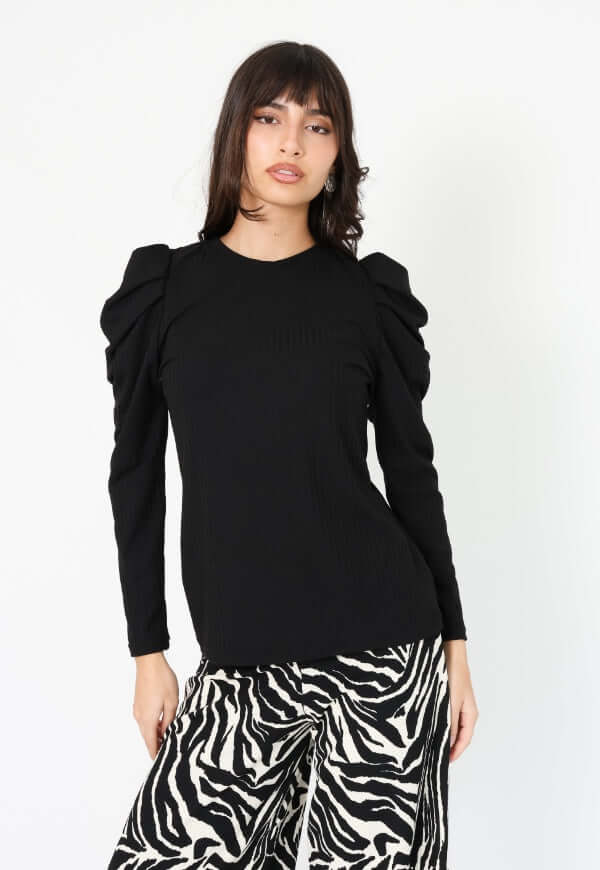 Polera Kat Negro - Diseño Chileno | Natalia Seguel