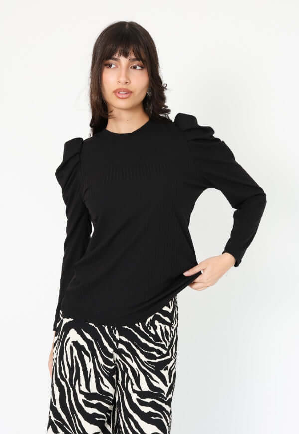 Polera Kat Negro - Diseño Chileno | Natalia Seguel