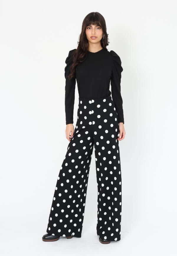 Palazzo Aura Negro Lunares - Diseño Chileno | Natalia Seguel