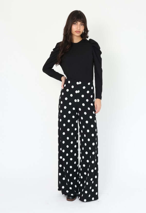 Palazzo Aura Negro Lunares - Diseño Chileno | Natalia Seguel