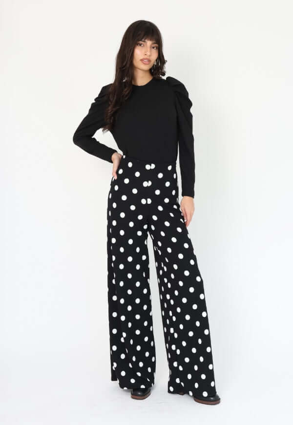 Palazzo Aura Negro Lunares - Diseño Chileno | Natalia Seguel
