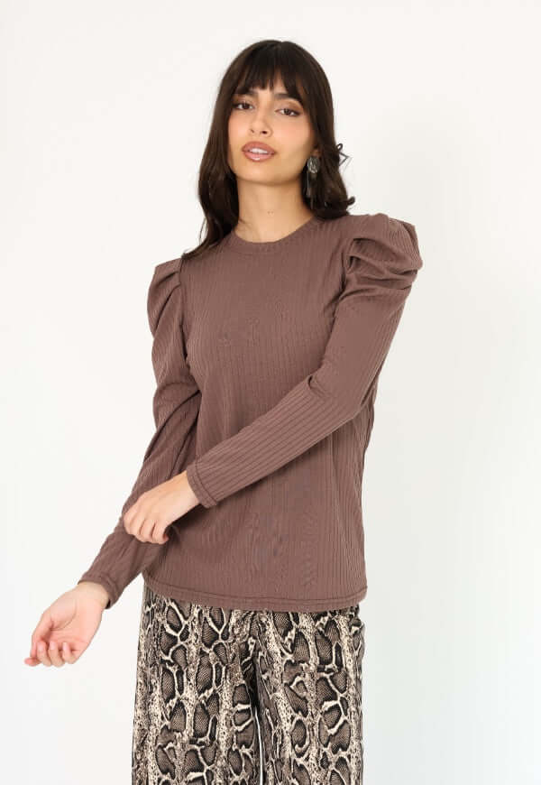 Polera Kat Taupe - Diseño Chileno | Natalia Seguel