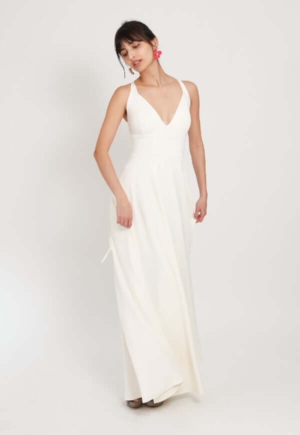 Vestido Zara Sin Mangas Blanco - Diseño de Autor | Natalia Seguel