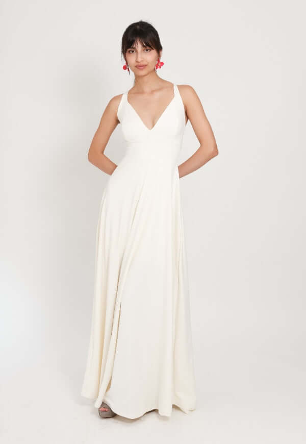 Vestido Zara Sin Mangas Blanco - Diseño de Autor | Natalia Seguel
