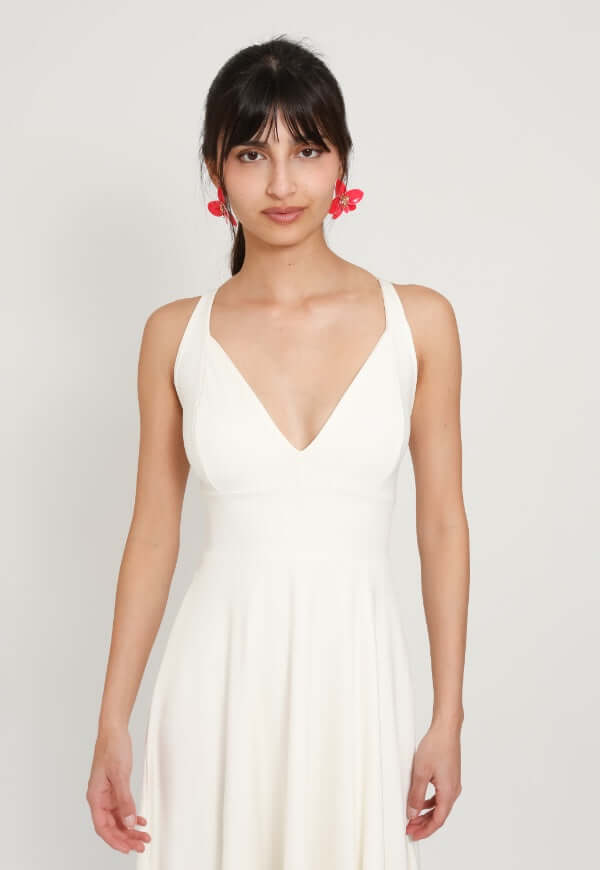 Vestido Zara Sin Mangas Blanco - Diseño de Autor | Natalia Seguel