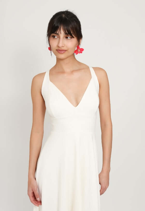 Vestido Zara Sin Mangas Blanco - Diseño de Autor | Natalia Seguel