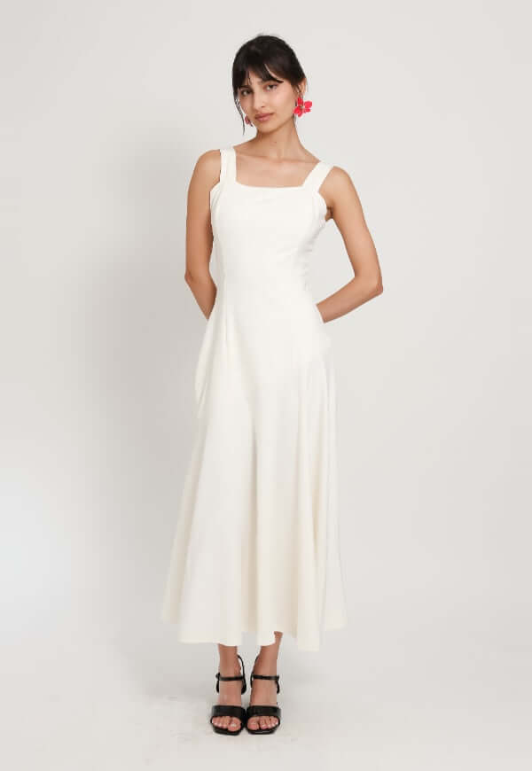 Vestido Julieta Tirantes Blanco - Diseño de Autor | Natalia Seguel