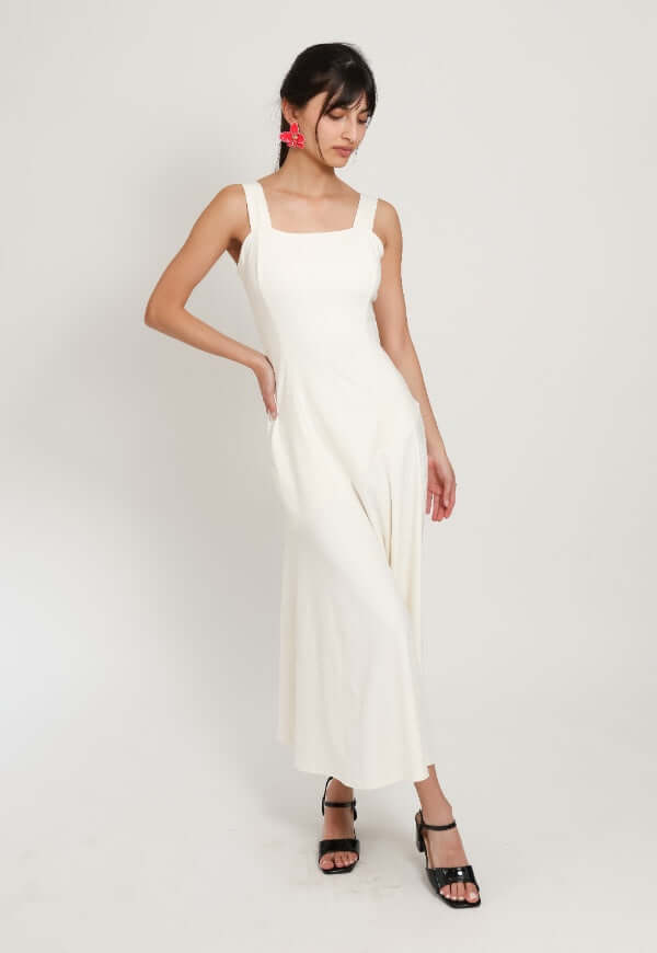 Vestido Julieta Tirantes Blanco - Diseño de Autor | Natalia Seguel