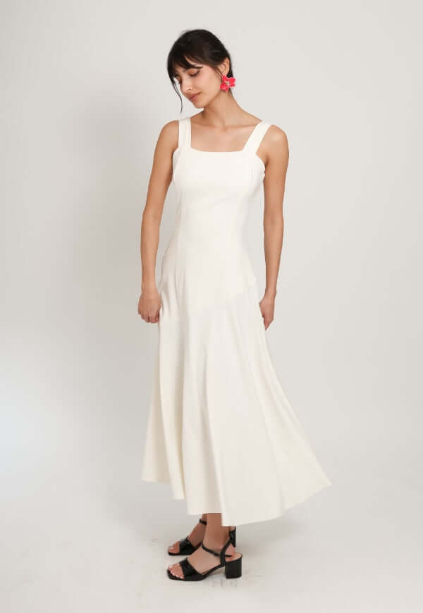 Vestido Julieta Tirantes Blanco - Diseño de Autor | Natalia Seguel