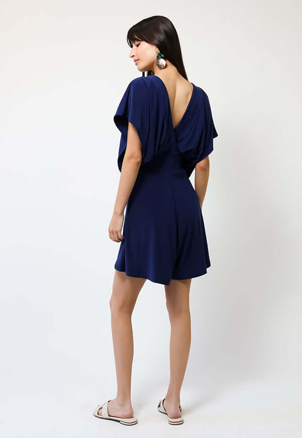 Enterito Megan Corto Azul Francia - Diseño Chileno | Natalia Seguel