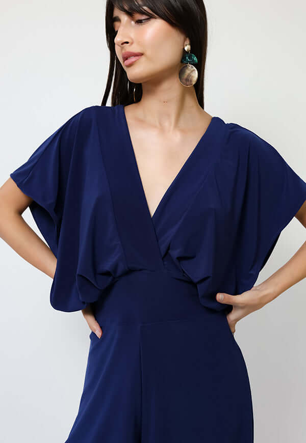 Enterito Megan Corto Azul Francia - Diseño Chileno | Natalia Seguel