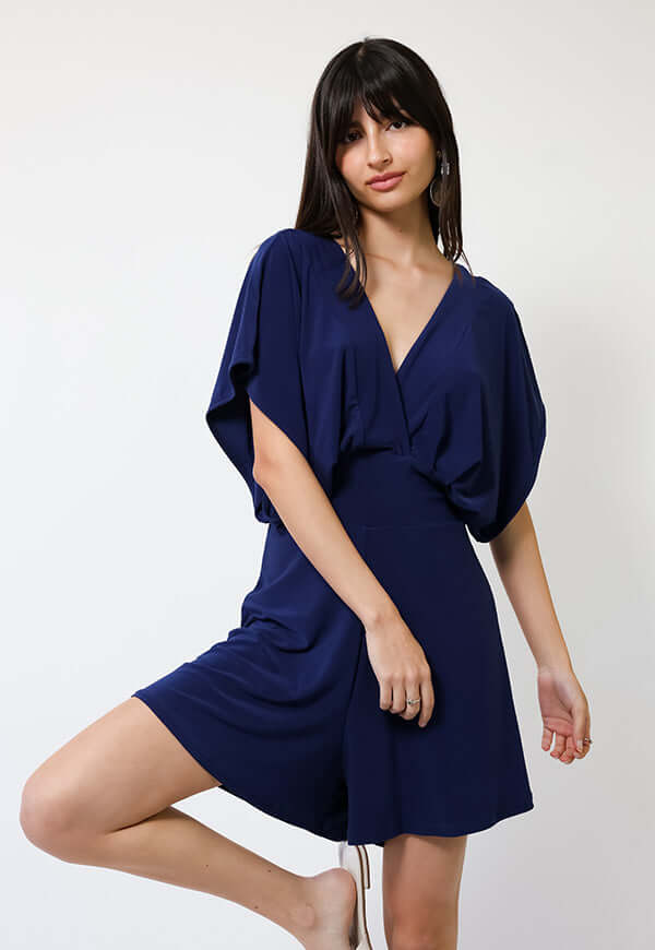 Enterito Megan Corto Azul Francia - Diseño Chileno | Natalia Seguel