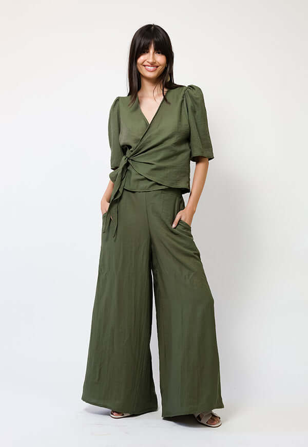 Palazzo Verde Musgo Lino - Diseño Chileno | Natalia Seguel