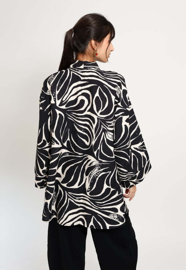Kimono Sol Animalprint Zebra Negro - Diseño de Autor | Natalia Seguel