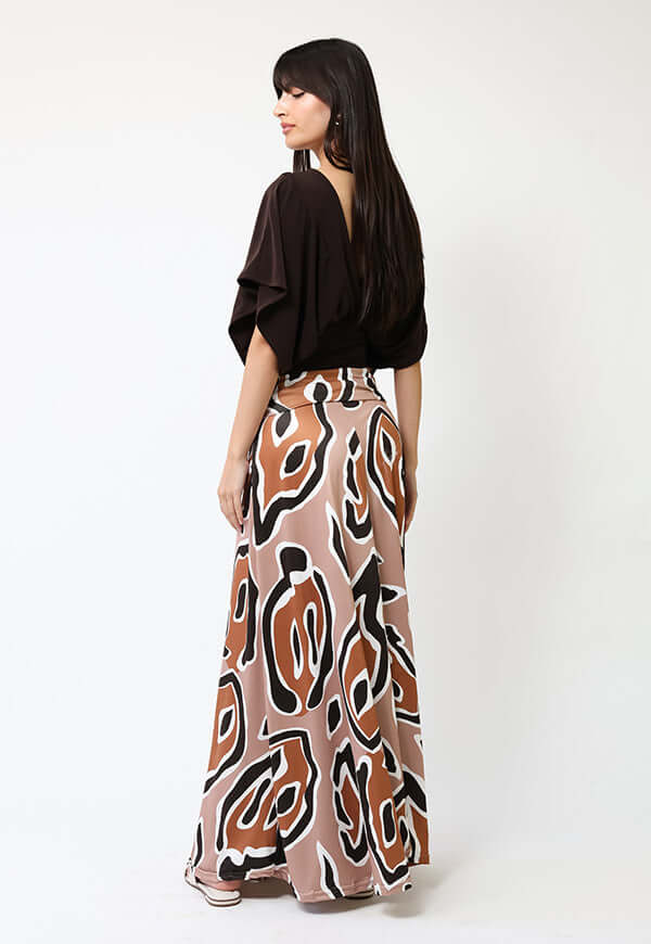 Polera Megan Café Moro - Diseño Chileno | Natalia Seguel