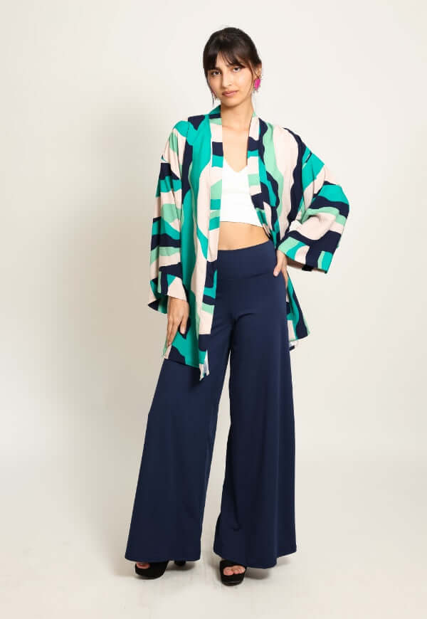 Kimono Sol Ondas Verde Agua Menta - Diseño de Autor | Natalia Seguel