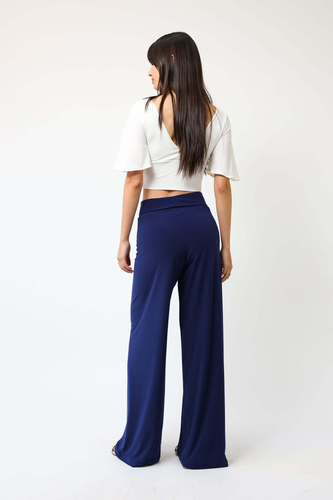 Palazzo Pantalón Azul Francia - Diseño Chileno | Natalia Seguel