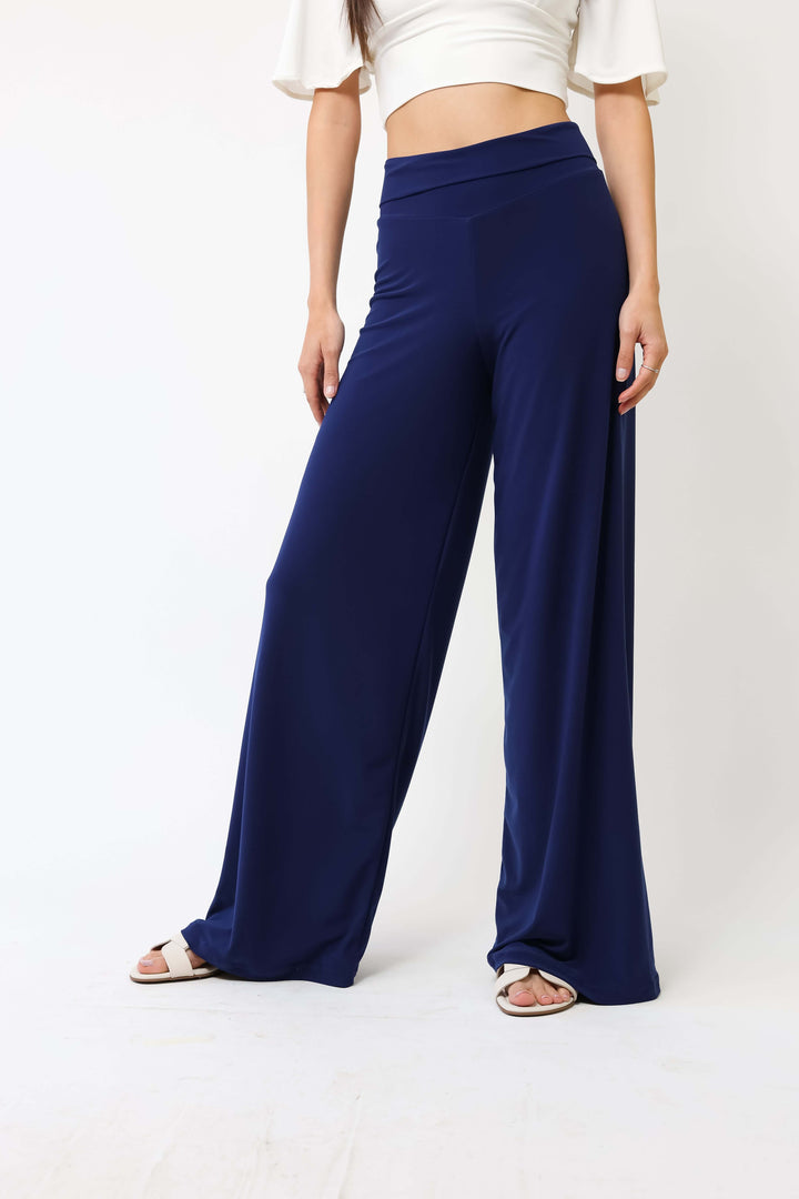 Palazzo Pantalón Azul Francia - Diseño Chileno | Natalia Seguel