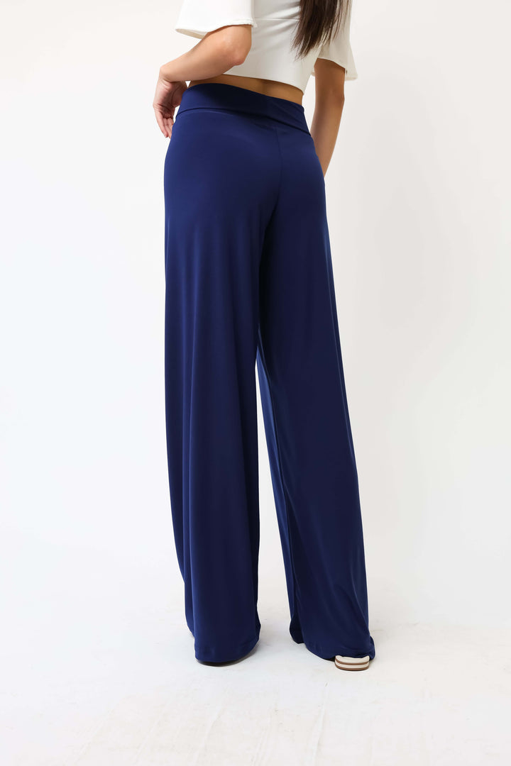 Palazzo Pantalón Azul Francia - Diseño Chileno | Natalia Seguel