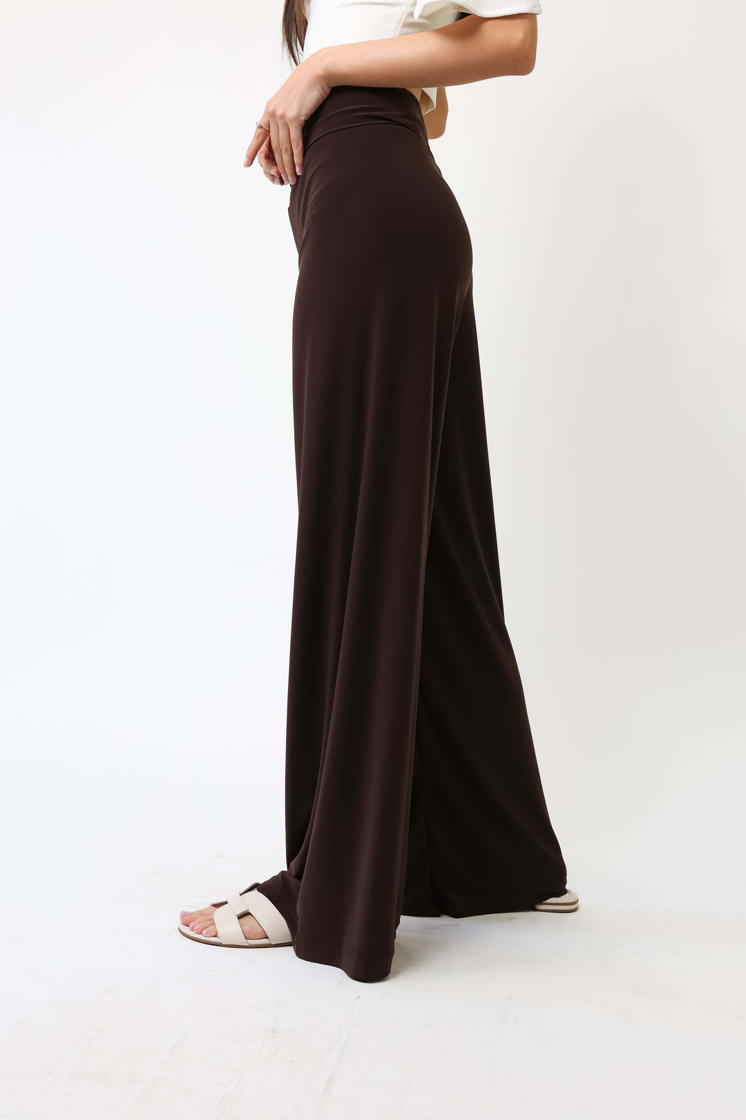 Palazzo Pantalón Café Moro - Diseño Chileno | Natalia Seguel