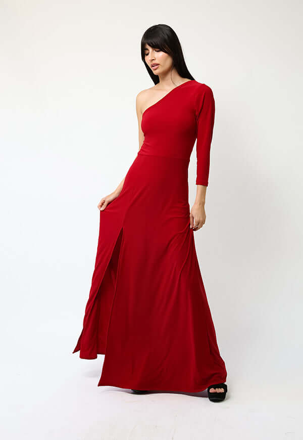 Vestido Emilia Rojo - Diseño Chileno | Natalia Seguel