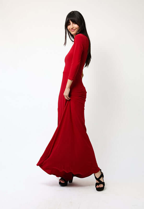 Vestido Emilia Rojo - Diseño Chileno | Natalia Seguel