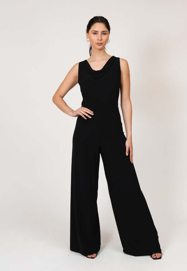 Enterito Drapeado Negro Diseno Chileno Natalia Seguel, lateral – diseño chileno de autor, Natalia Seguel