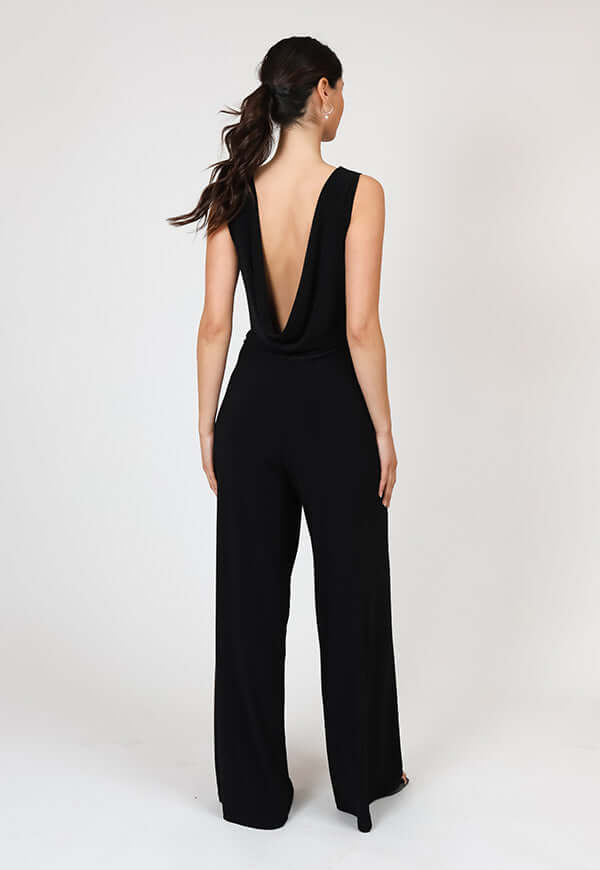 Enterito Drapeado Negro Diseno Chileno Natalia Seguel, lateral (2) – diseño chileno de autor, Natalia Seguel