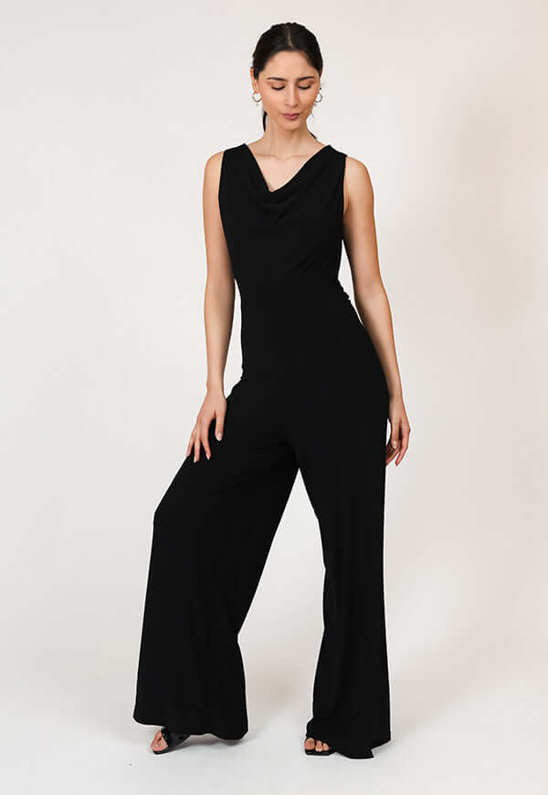 Enterito Drapeado Negro Diseno Chileno Natalia Seguel, lateral (3) – diseño chileno de autor, Natalia Seguel