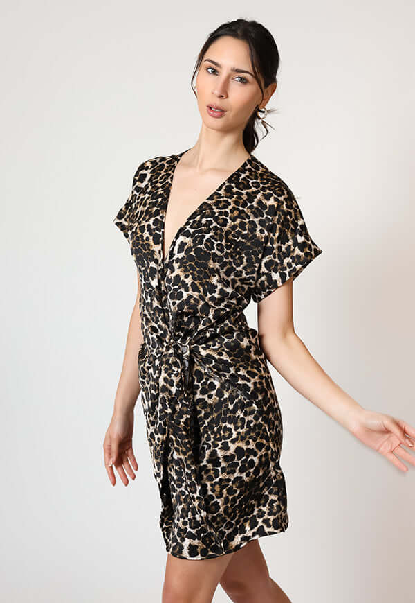 Vestido Josefina Corto Animalprint Natalia Seguel, percha (2) – diseño chileno de autor, Natalia Seguel