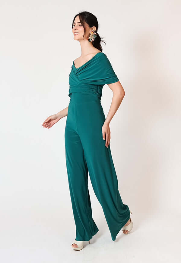 Enterito Suri Verde Botella Natalia Seguel, lateral (3) – diseño chileno de autor, Natalia Seguel