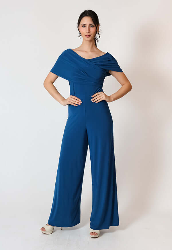 Enterito Suri Sin Mangas Azul Piedra - Diseño Chileno| Natalia Seguel, frente – diseño chileno de autor, Natalia Seguel