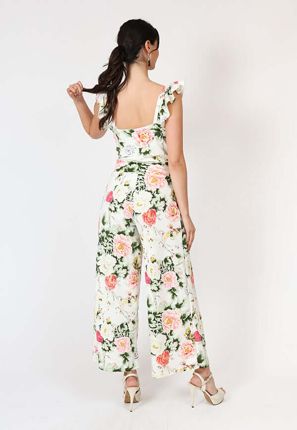 Enterito Mercedes Blanco Flores Natalia Seguel estampado flores, lookbook – diseño chileno de autor, Natalia Seguel