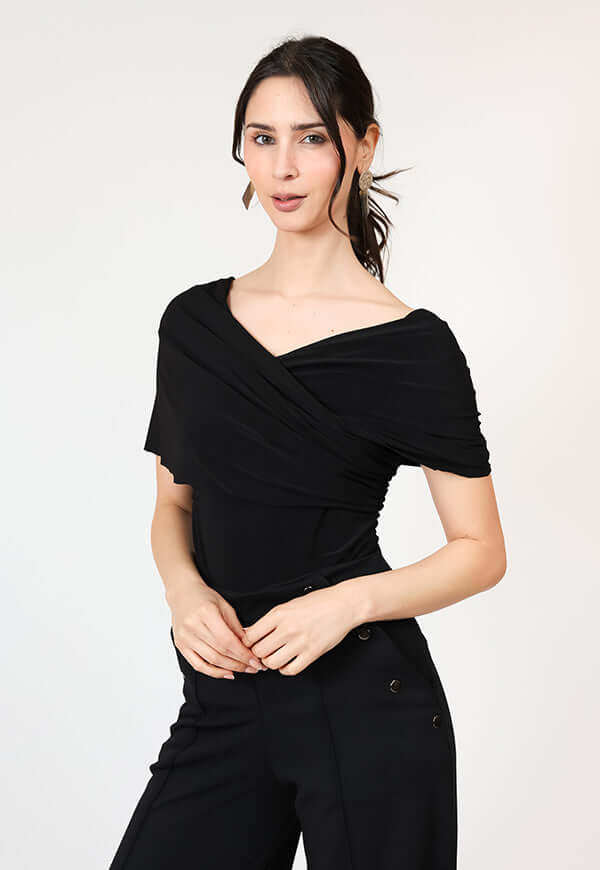 Polera Suri Negro Diseno Chileno Natalia Seguel, espalda – diseño chileno de autor, Natalia Seguel