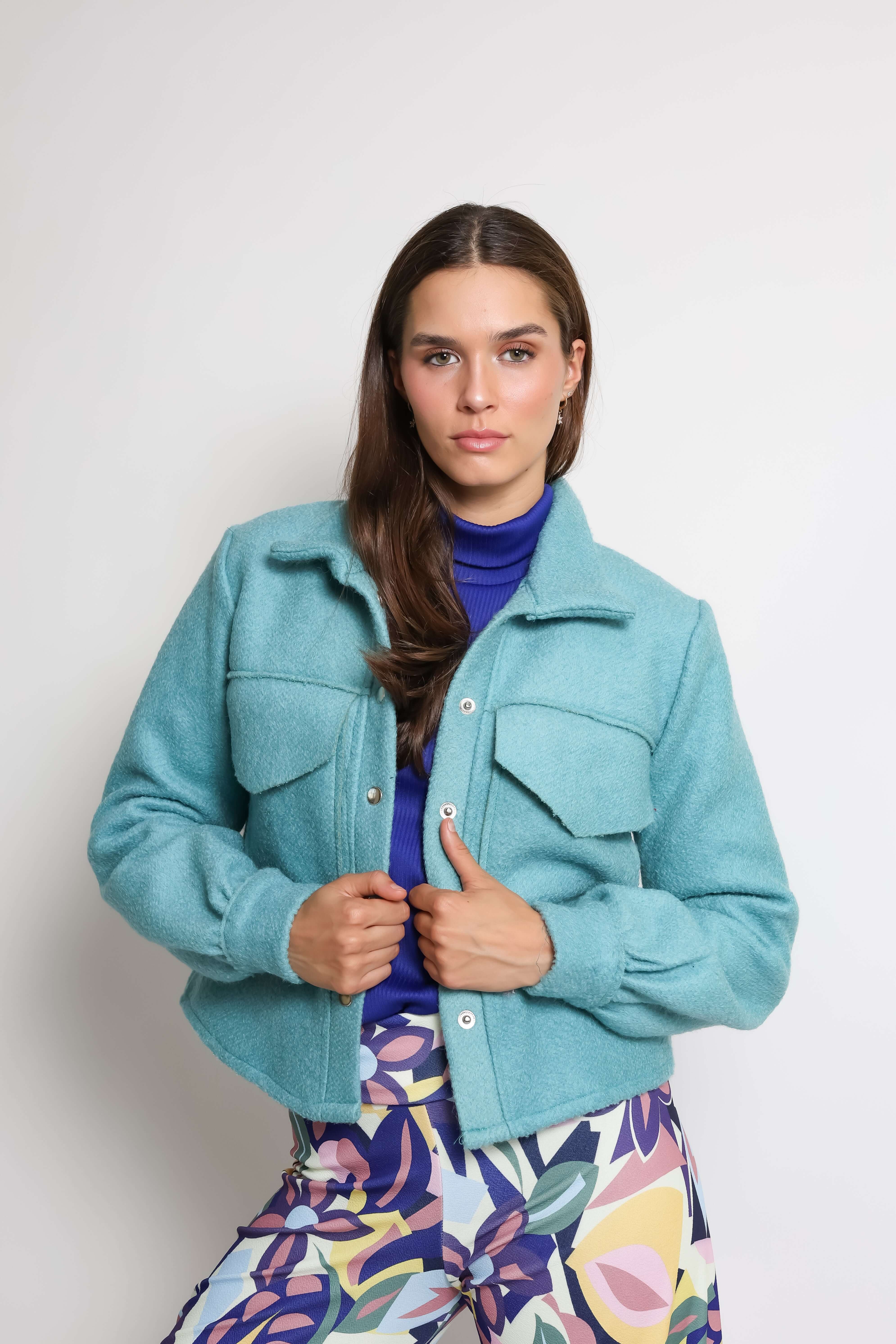 Chaqueta Antonia Celeste