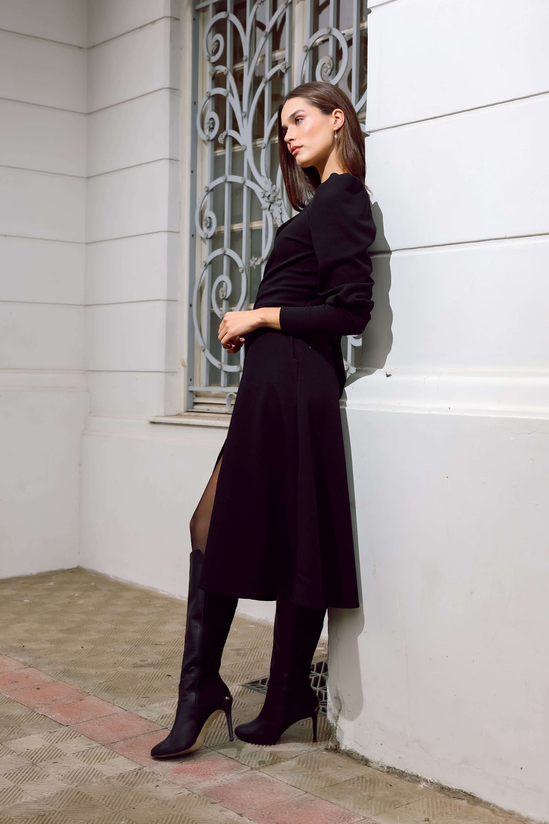 Vestido Mara Negro - Diseño Chileno | Natalia Seguel
