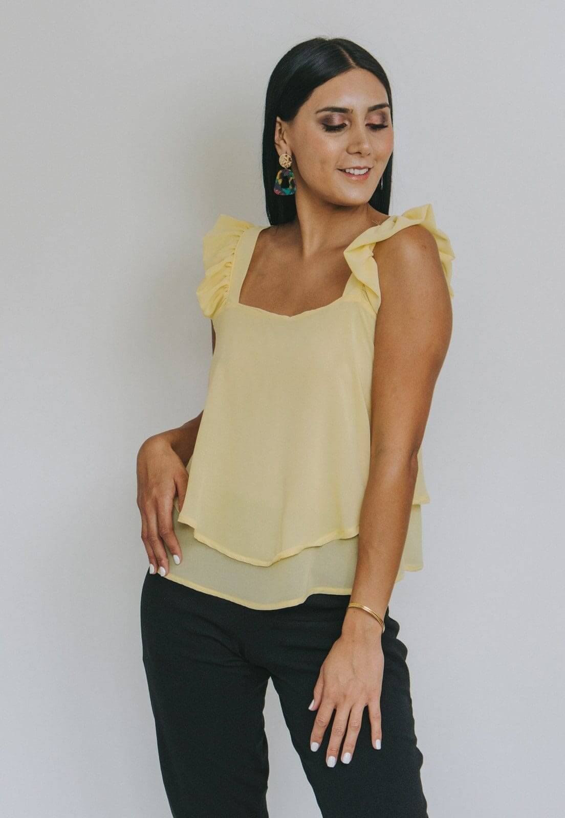 Blusa Noah Amarillo Pastel