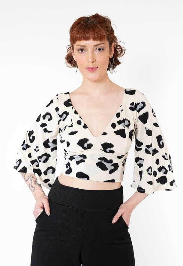 Crop Top Magdalena Print