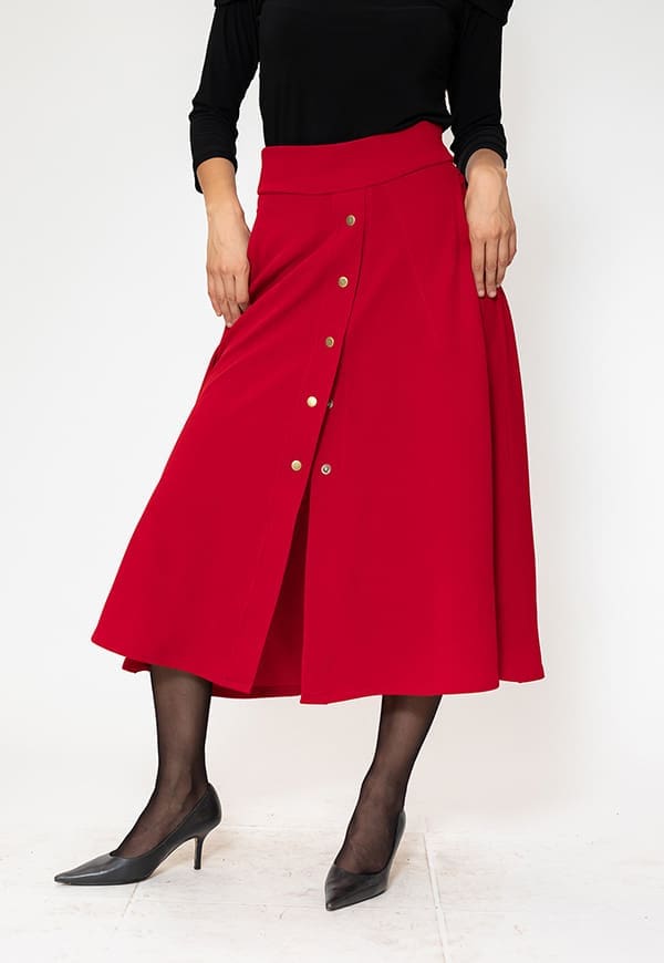 Falda Roma Rojo