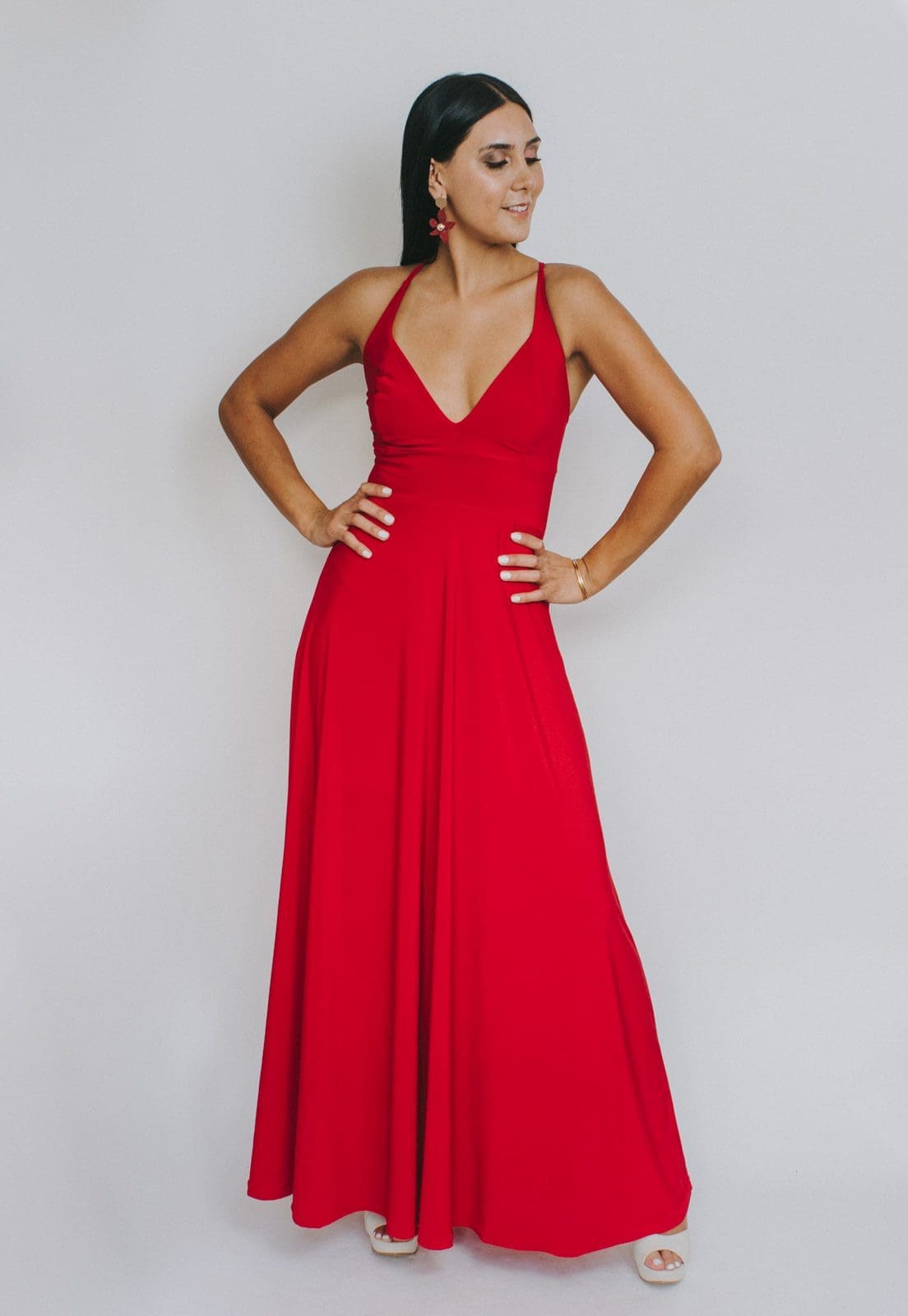 Vestido Zara Rojo Italiano | Natalia Seguel